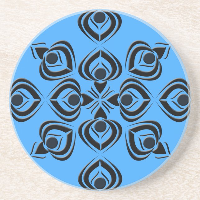 Porta-copos De Arenito Espadas (Frente)