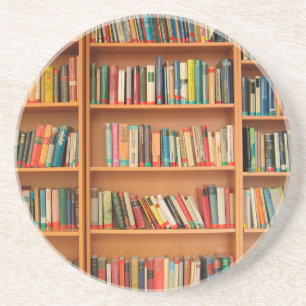 Porta-copos De Arenito Estante de livros Biblioteca Livro Leitura Minhoca