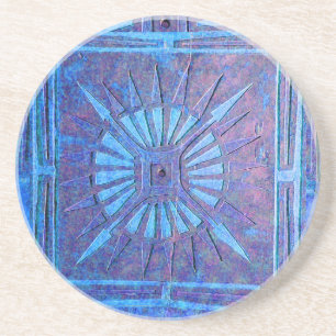 Porta-copos De Arenito ESTRELA DE MANHÃ, azul