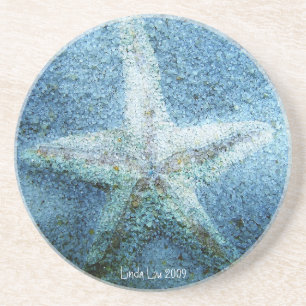 Porta-copos De Arenito Estrela do mar