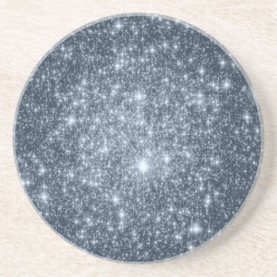 Porta-copos De Arenito Estrelas Azuis de Aço Escuro