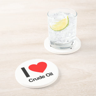 Porta-copos De Arenito eu amo o óleo bruto