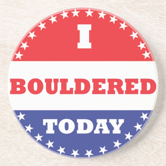 Porta-copos De Arenito Eu Engordei Hoje (Frente)