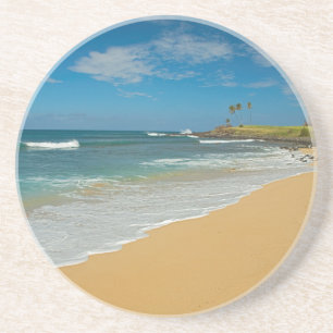 Porta-copos De Arenito EUA, Havaí, Ilha Molokai, Praia de Três Milhas