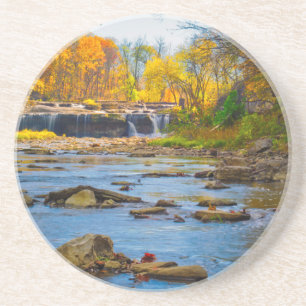 Porta-copos De Arenito EUA, Indiana. Cataract Falls State Recreation