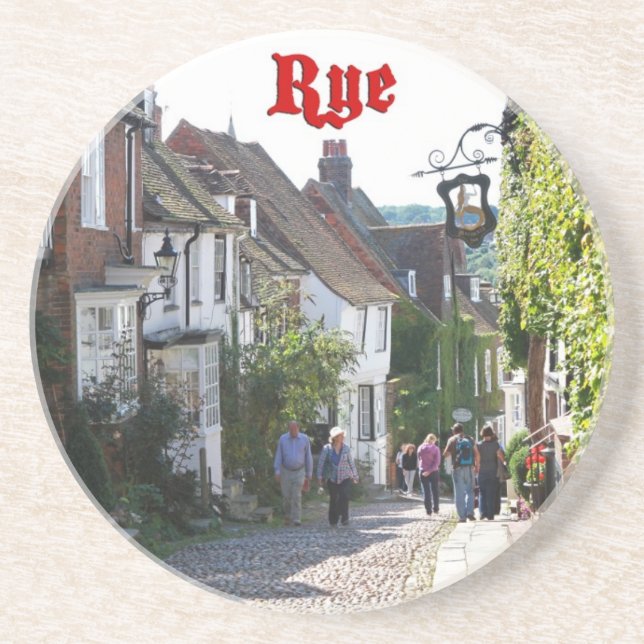 Porta-copos De Arenito Excelente! Rye England (Frente)