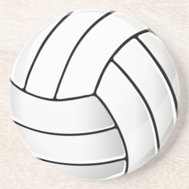 Porta-copos De Arenito Fã do voleibol (Frente)