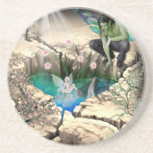 Porta-copos De Arenito Faerie em Elven Pond
