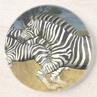 Porta-copos De Arenito Faixas de Corrida - Zebra