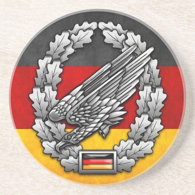 Porta-copos De Arenito Fallschirmjägertruppe Barettabzeichen (Frente)