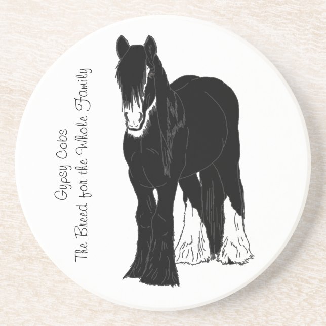 Porta-copos De Arenito Família amigável (Frente)