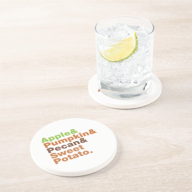 Porta-copos De Arenito Feriados - Natal Festivo (Lateral)