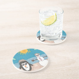 Porta-copos De Arenito Férias de Natal