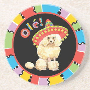Porta-copos De Arenito Fiesta Miniature Poodle