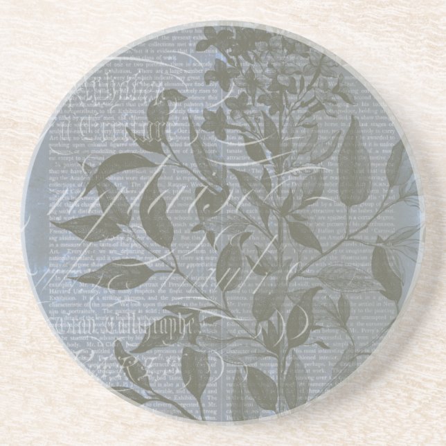 Porta-copos De Arenito Fleur de Bleu I (Frente)