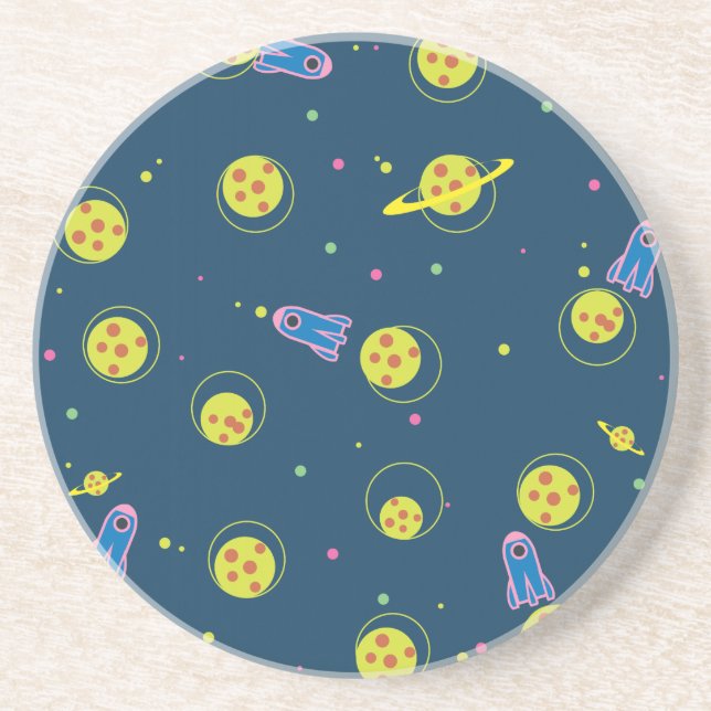 Porta-copos De Arenito Foguete (Frente)