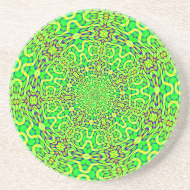 Porta-copos De Arenito Fractalescopo 38 (Frente)