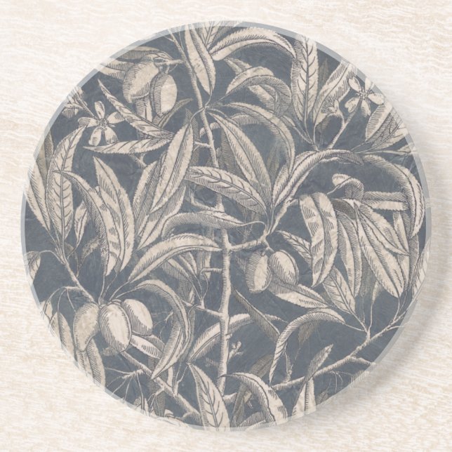 Porta-copos De Arenito Fruta e Floral I (Frente)