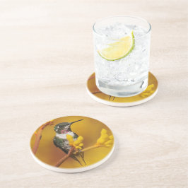 Porta-copos De Arenito Fulgor dourado