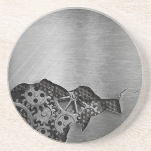 Porta-copos De Arenito Fundo do metal com dano mecânico