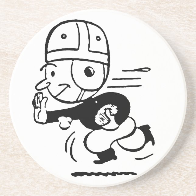 Porta-copos De Arenito Futebol antiquado (Frente)