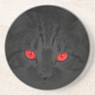 Porta-copos De Arenito Gato preto