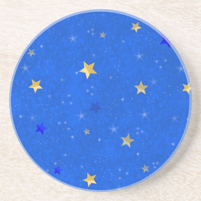 Porta-copos De Arenito Glittering star celestial (Frente)