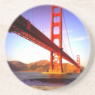 Porta-copos De Arenito Golden gate bridge