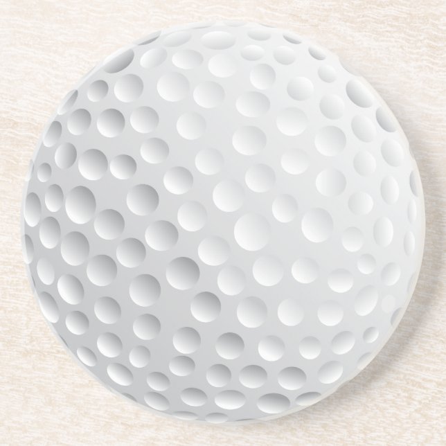 Porta-copos De Arenito gráfico vetorial de bola de golfe (Frente)