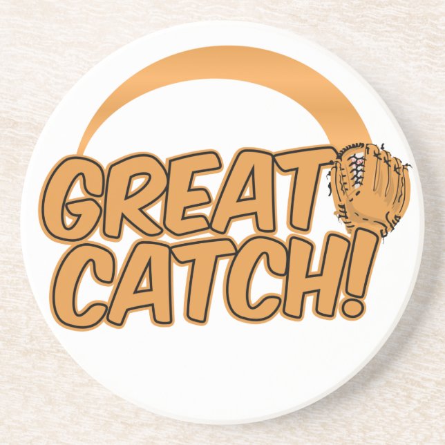 Porta-copos De Arenito GREAT CATCH!  custom coaster (Frente)