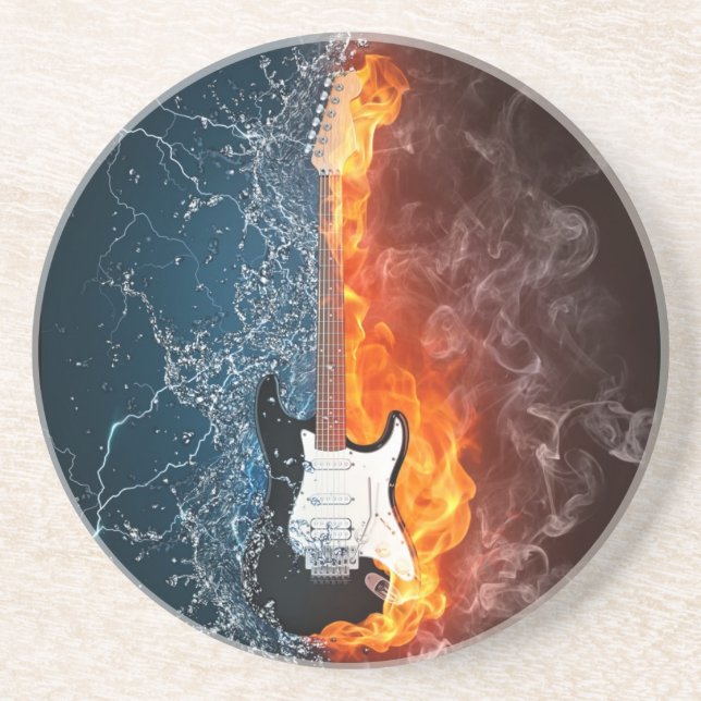 PORTA-COPOS DE ARENITO GUITARRA DE FIRE&ICE (Frente)