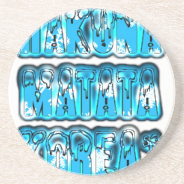 Porta-copos De Arenito Hakuna Matata South Korea Art Impressão/Graphic (Frente)