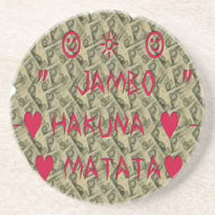 Porta-copos De Arenito Hakuna Matata Talk Money presentes.png