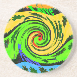 Porta-copos De Arenito Hakuna Matata Tsunami Amor Cores de Ondas.png