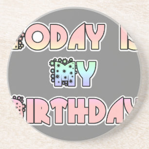Porta-copos De Arenito HakunaMatata Gift Today é meu aniversário.png