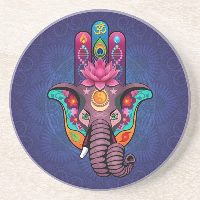 Porta-copos De Arenito Hamsanesh (Frente)