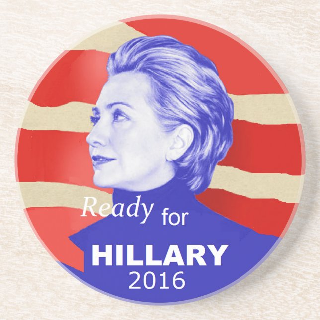 Porta-copos De Arenito Hillary Clinton 2016 (Frente)