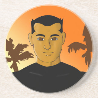 Porta-copos De Arenito Homens do carretel: Kaleo