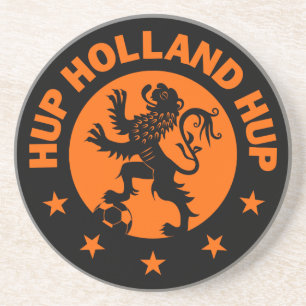 Porta-copos De Arenito Hup Holland - cor editável do fundo