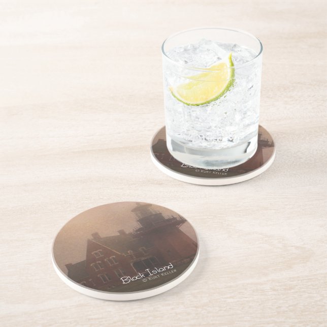 Porta-copos De Arenito Ilha Block (Lateral)