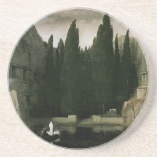 Porta-copos De Arenito Ilha dos Mortos de Arnold Böcklin, Arte Simbolista