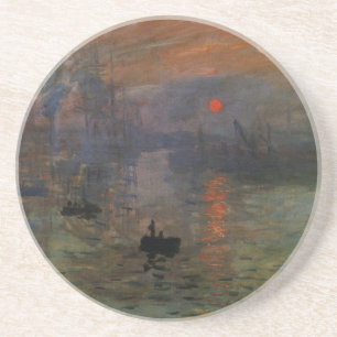 Porta-copos De Arenito Impression Sunrise de Claude Monet, Arte Antiga