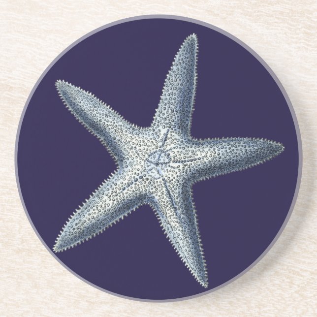 Porta-copos De Arenito Indigo Shells IV (Frente)