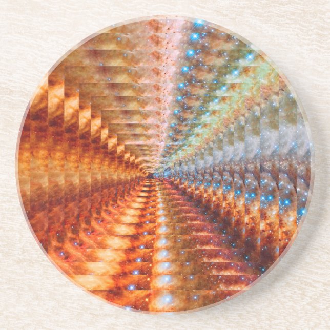 Porta-copos De Arenito Infinidade de estrelas (Frente)