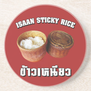 Porta-copos De Arenito Isaan Sticky Rice [Khao Niao]