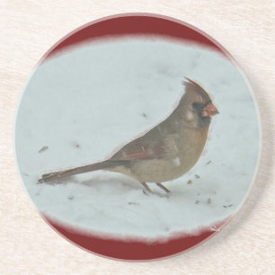 Porta-copos De Arenito Item Coordenador do Cardeal Oriental Songbird Fema