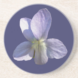 Porta-copos De Arenito Itens de Coordenada de Flor Selvagem Violeta