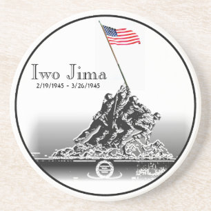 Porta-copos De Arenito Iwo Jima