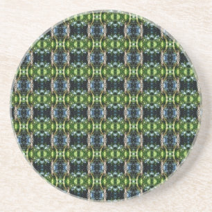 Porta-copos De Arenito Kaleidoscópio Verde