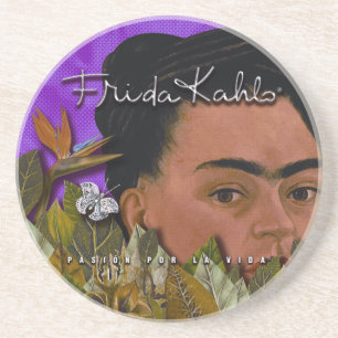 Porta-copos De Arenito La Vida de Frida Kahlo Pasion Por